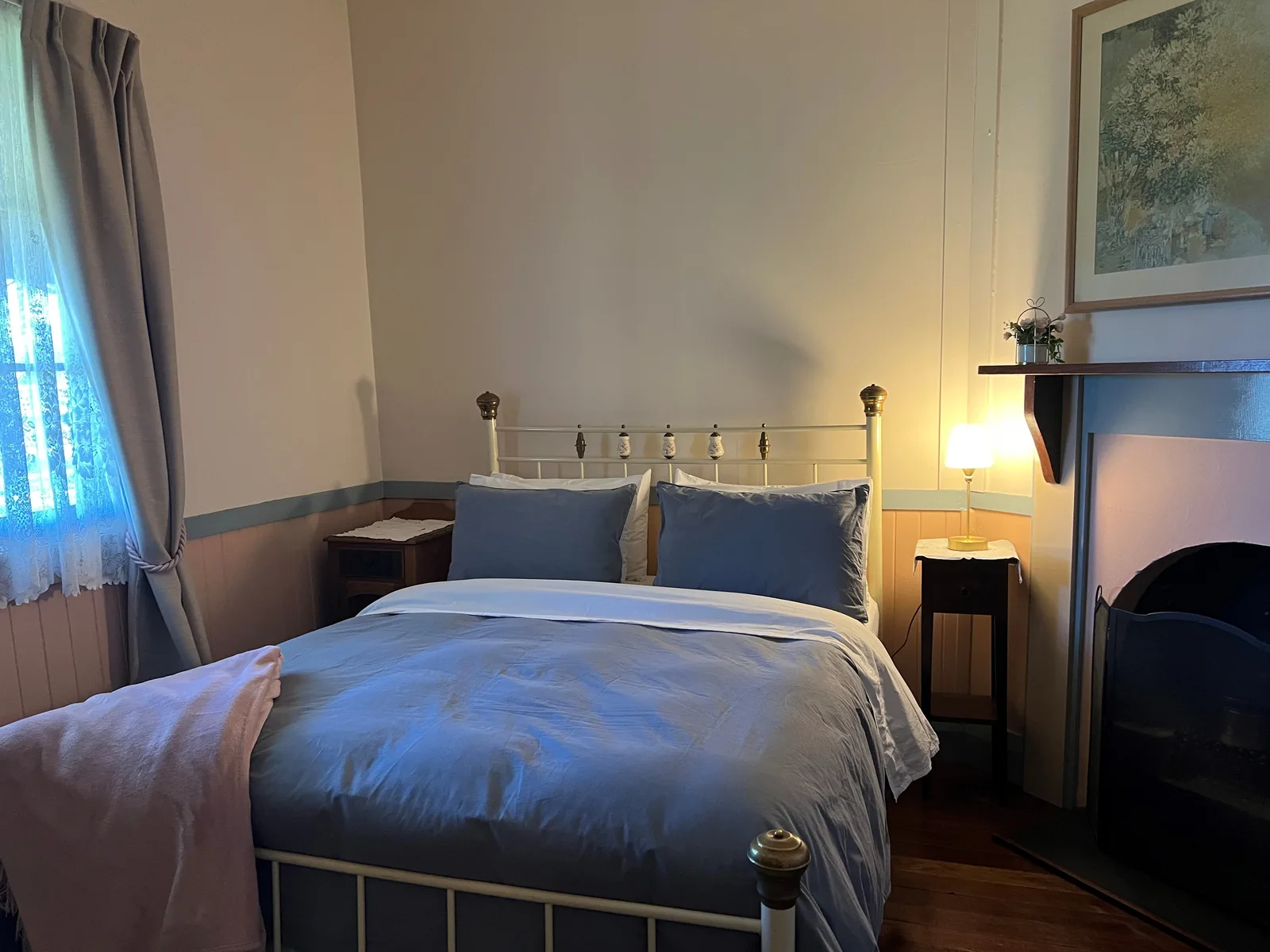 The master bedroom with queen bed