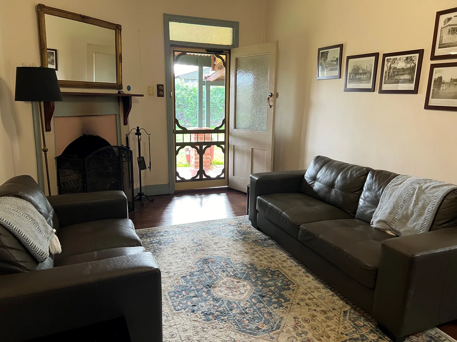 The cottage lounge room