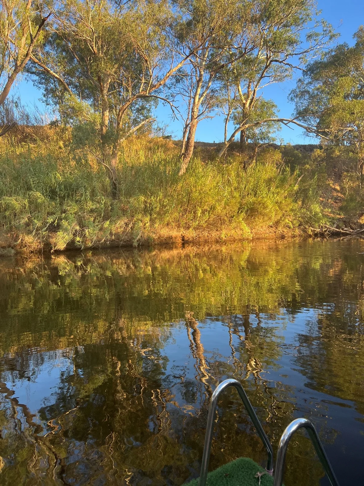 River sunset at Settlers Rest
