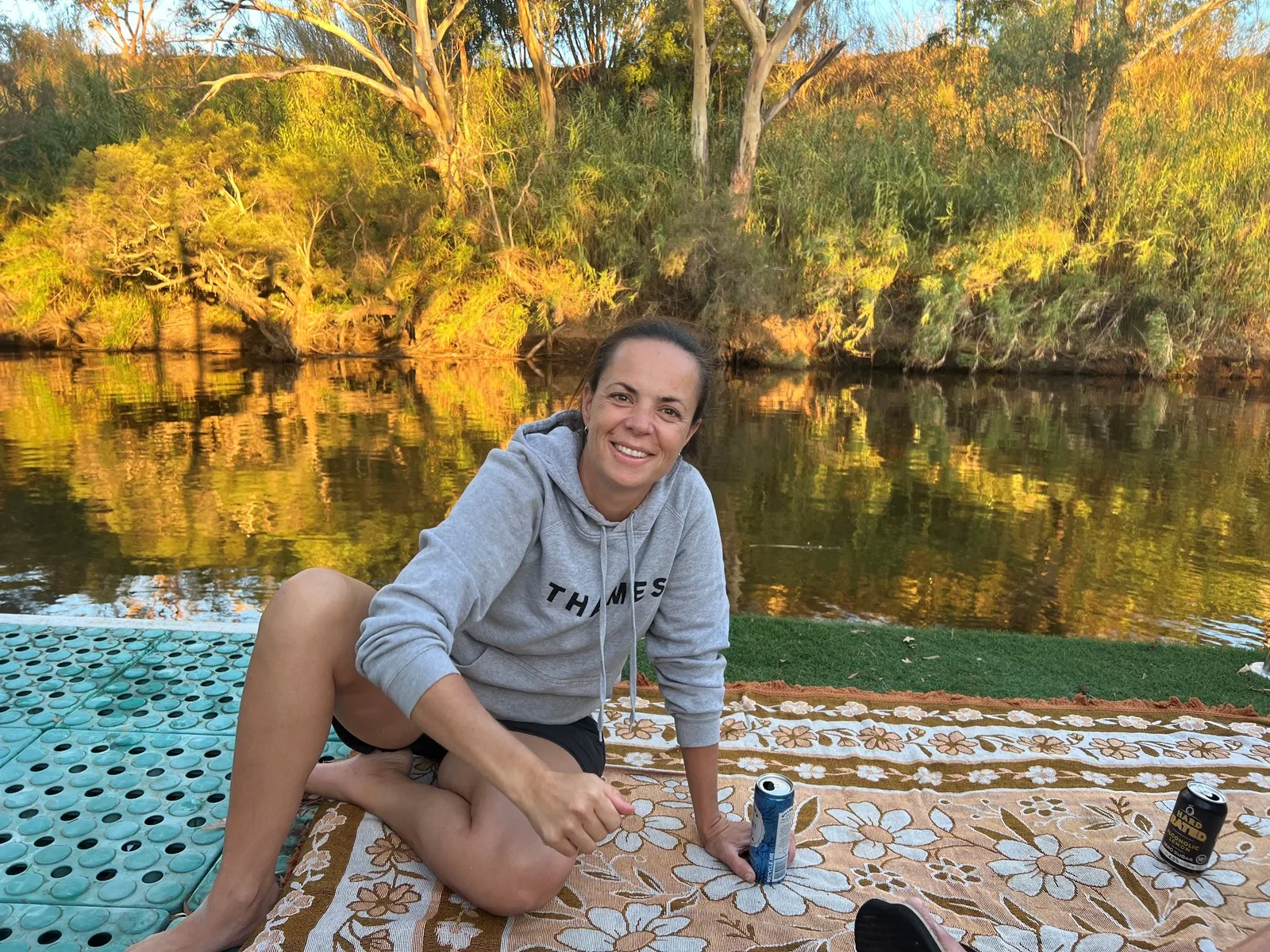 Sunset drinks by the river