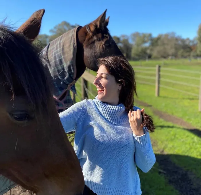 Meeting the horses